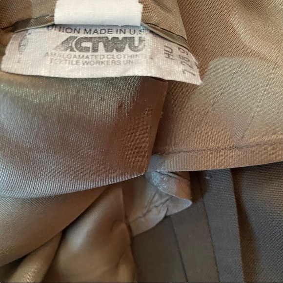 Vtg Brooks Brothers Dark Grey 2-Button 100% Wool Suit Jacket Sports Jacket 40R - Picture 8 of 10